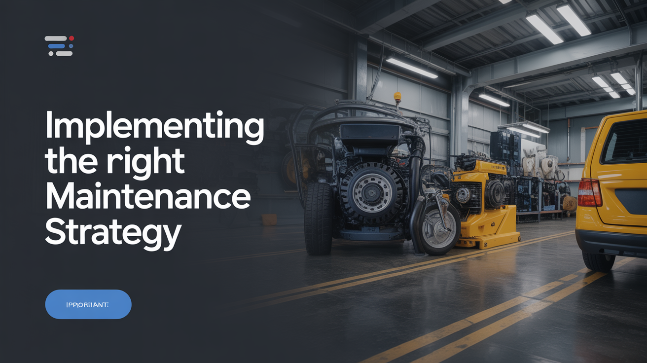 Implementing the Right Maintenance Strategy