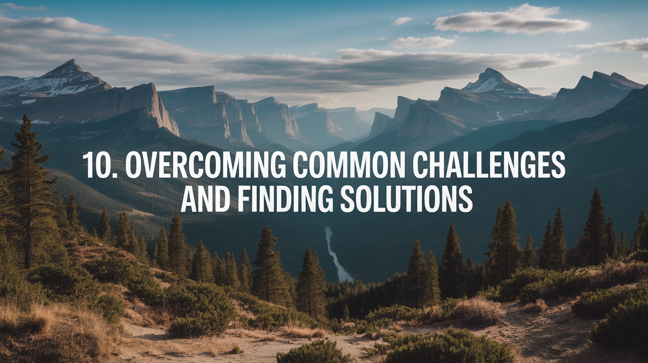 10. Overcoming Common Challenges and Finding Solutions